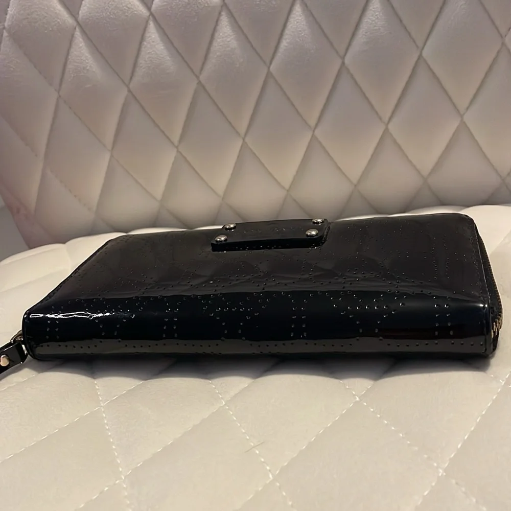 Kate Spade perforated Neda zip around wallet